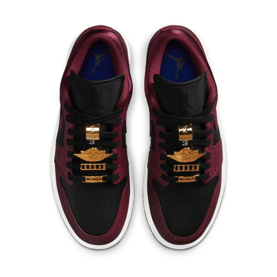 Air Jordan 1 Low 'Dark Beetroot / Gold Pendants'