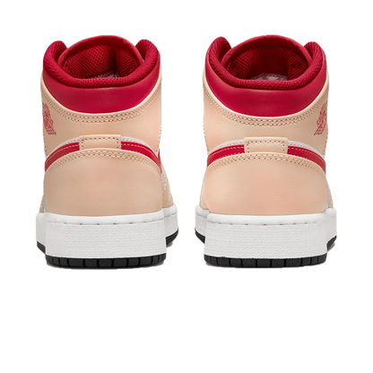 Air Jordan 1 Mid 'Light Curry Cardinal Red'