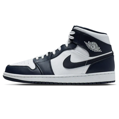 Air Jordan 1 Mid 'White Metallic Gold Obsidian'