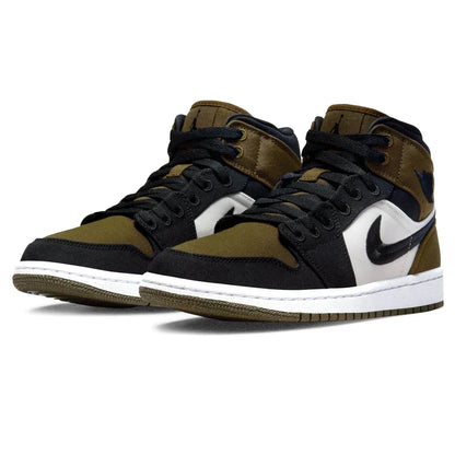 Air Jordan 1 Mid 'Olive Toe'