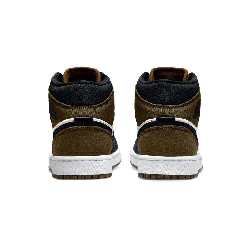 Air Jordan 1 Mid 'Olive Toe'